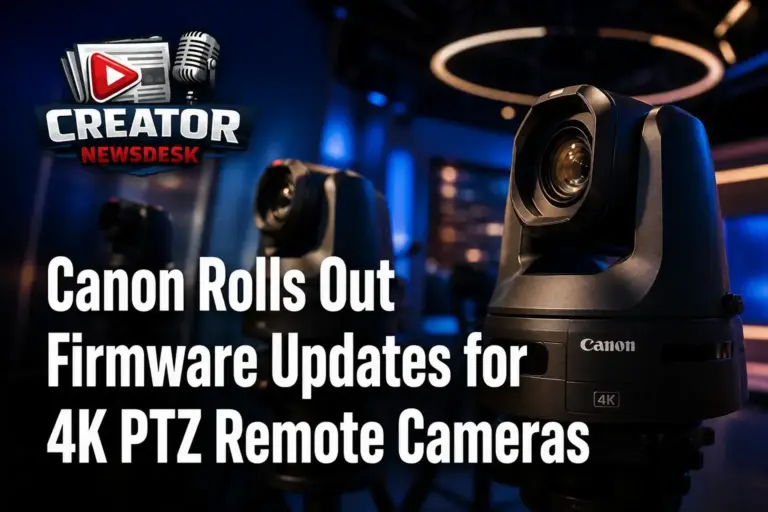 Canon Rolls Out Firmware Updates for 4K PTZ Remote Cameras