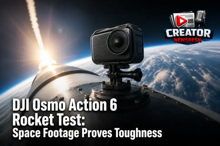 DJI Osmo Action 6 Rocket Test: Space Footage Proves Toughness