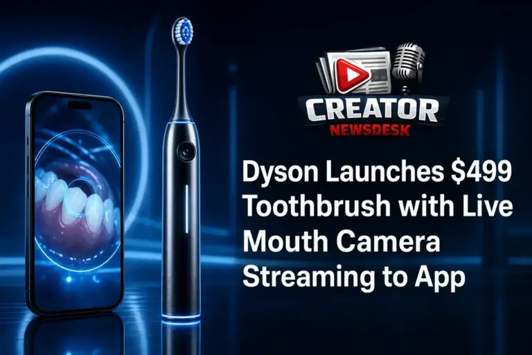 Dyson Launches $499 Toothbrush with Live Mouth Camera Streaming to App