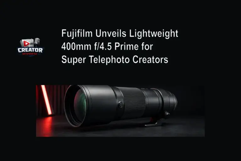 Fujifilm Unveils Lightweight 400mm f/4.5 Prime for Super‑Telephoto Creators