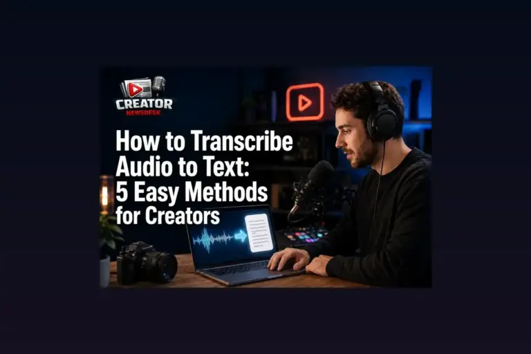 How to Transcribe Audio to Text: 5 Easy Methods for Creators