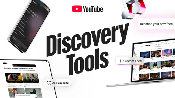 YouTube Launches Custom Feeds & Interactive Shopping Tools