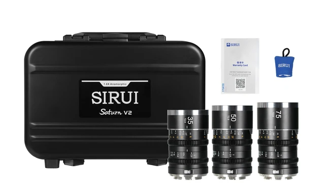 SIRUI Launches Saturn V2 Full-Frame Anamorphic Lens Series with 90-Degree Rotation