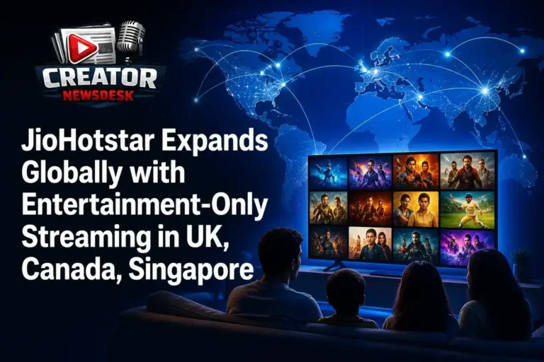 JioHotstar Expands Globally with Entertainment-Only Streaming in UK, Canada, Singapore