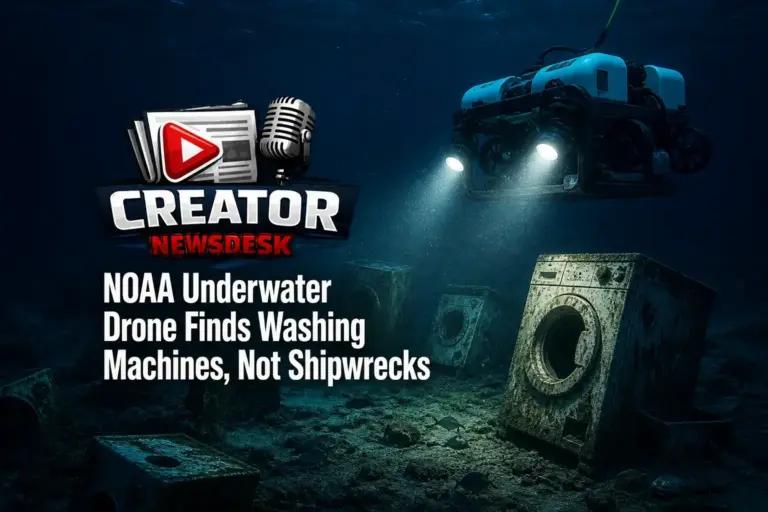 NOAA Underwater Drone Finds Washing Machines, Not Shipwrecks