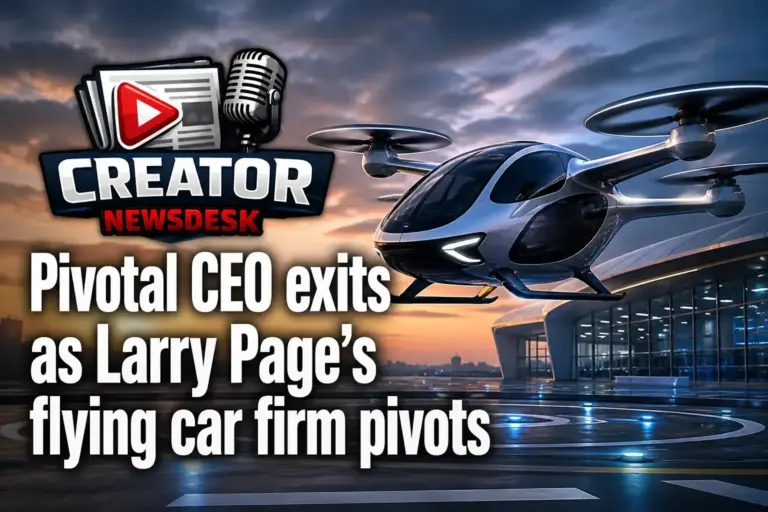 Pivotal CEO exits as Larry Page’s flying car firm pivots