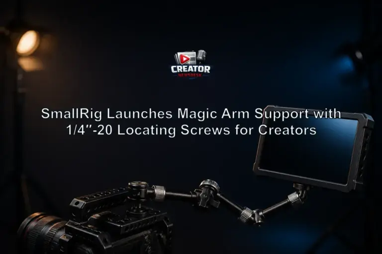 SmallRig Launches Magic Arm Support with 1/4″-20 Locating Screws for Creators