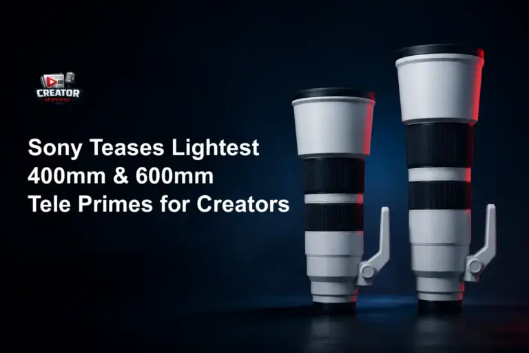 Sony Teases Lightest 400mm & 600mm Tele Primes for Creators