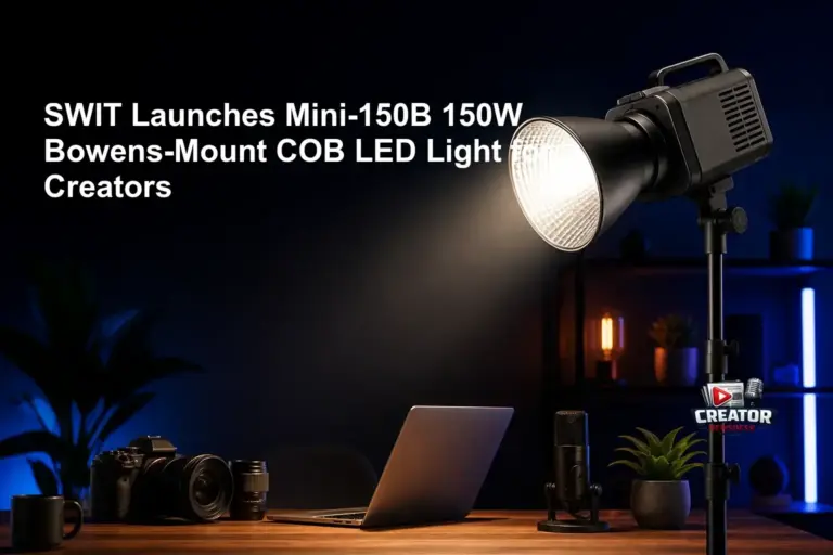 SWIT Launches Mini-150B 150W Bowens-Mount COB LED Light for Creators