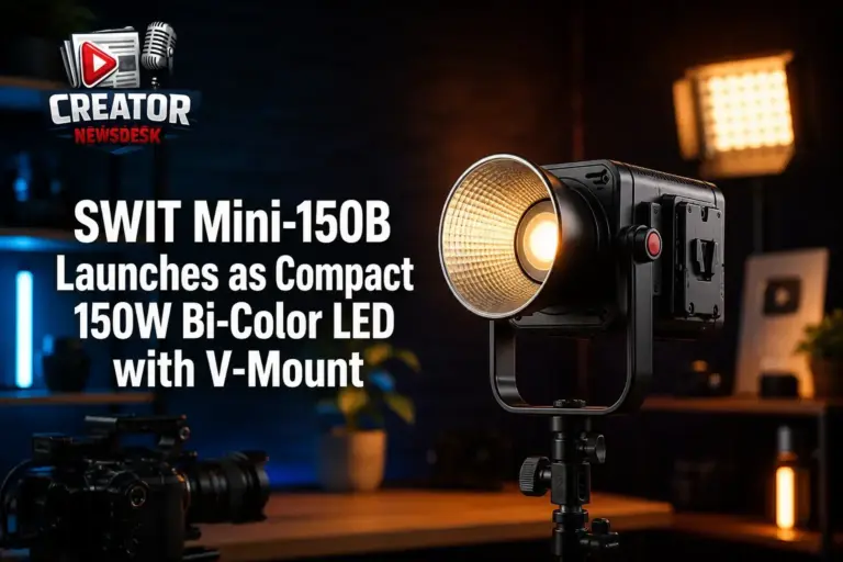 SWIT Mini-150B Launches as Compact 150W Bi-Color LED with V-Mount