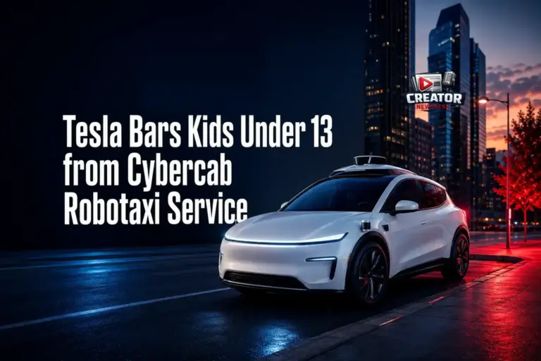 Tesla Bars Kids Under 13 from Cybercab Robotaxi Service