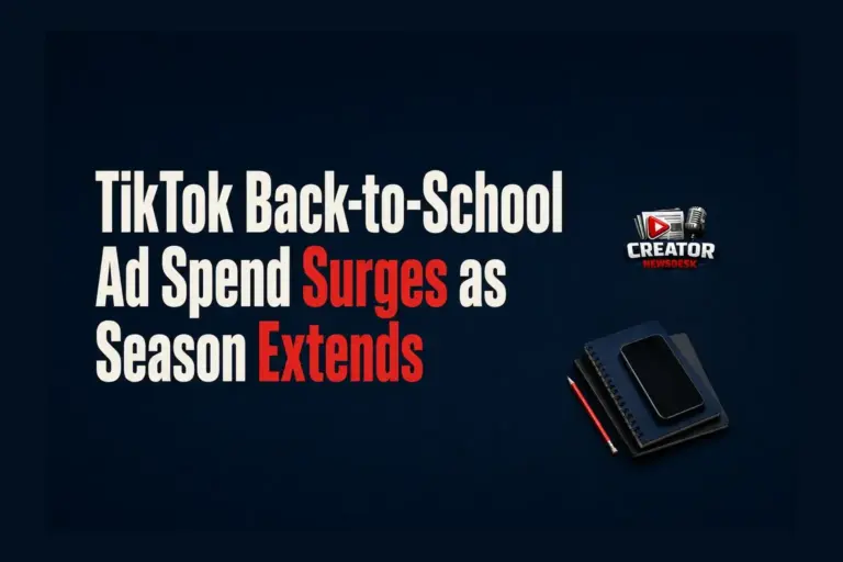 TikTok Back-to-School Ad Spend Surges as Season Extends