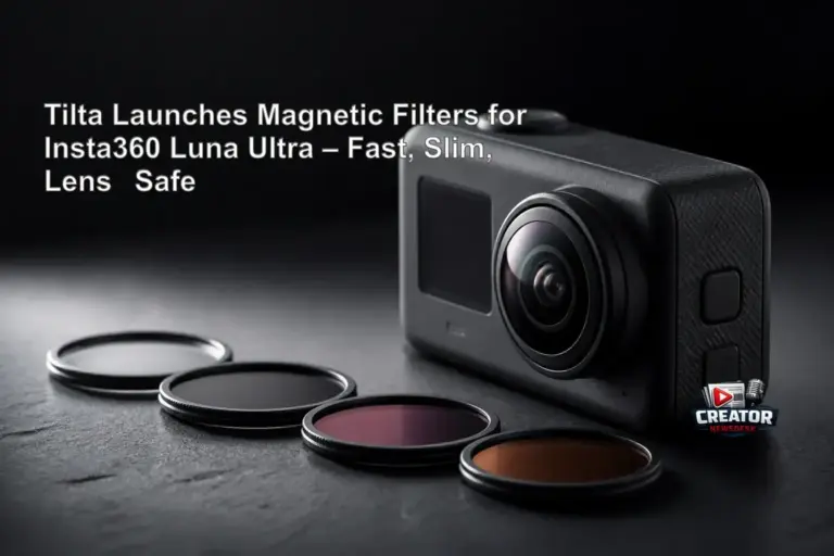 Tilta Launches Magnetic Filters for Insta360 Luna Ultra – Fast, Slim, Lens‑Safe
