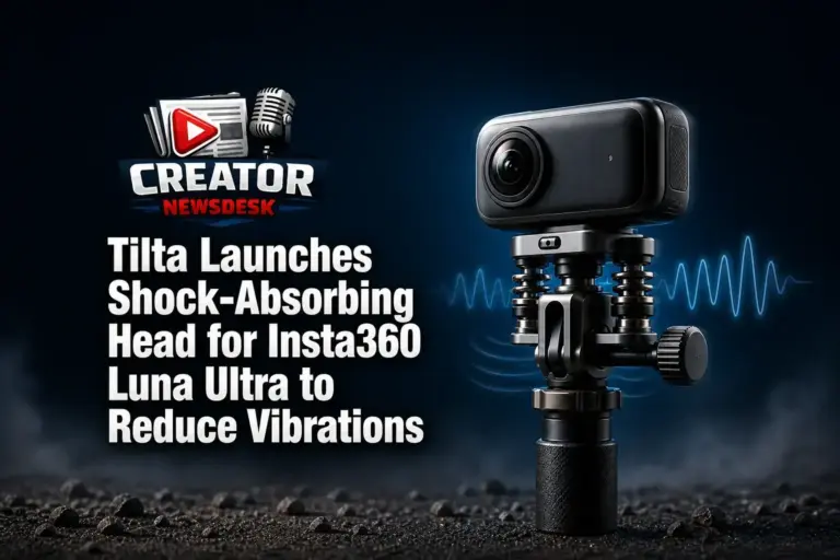 Tilta Launches Shock-Absorbing Head for Insta360 Luna Ultra to Reduce Vibrations
