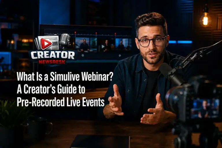 What Is a Simulive Webinar? A Creator’s Guide to Pre-Recorded Live Events