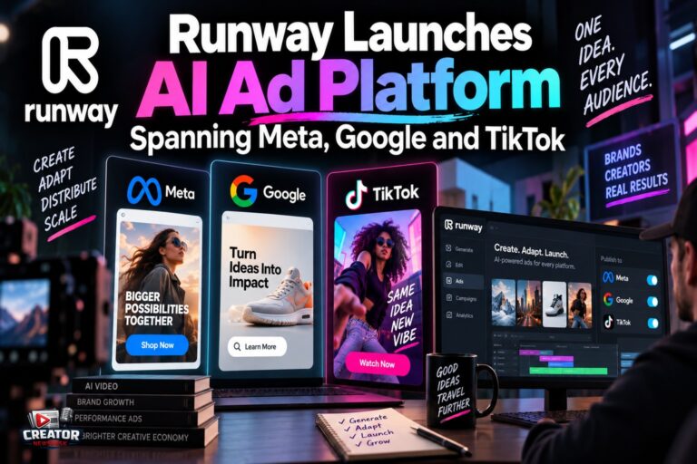 Runway Launches AI Ad Platform Spanning Meta, Google and TikTok