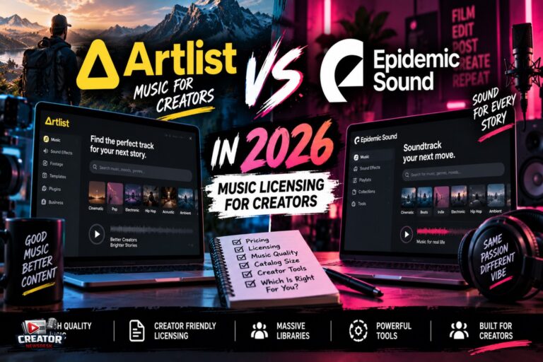 Artlist vs Epidemic Sound in 2026: Music Licensing for Creators