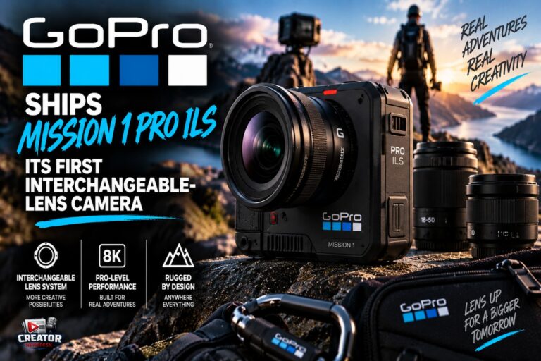 GoPro Ships Mission 1 Pro ILS, Its First Interchangeable-Lens Camera