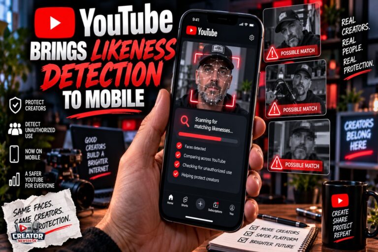 YouTube Brings Likeness Detection to Mobile