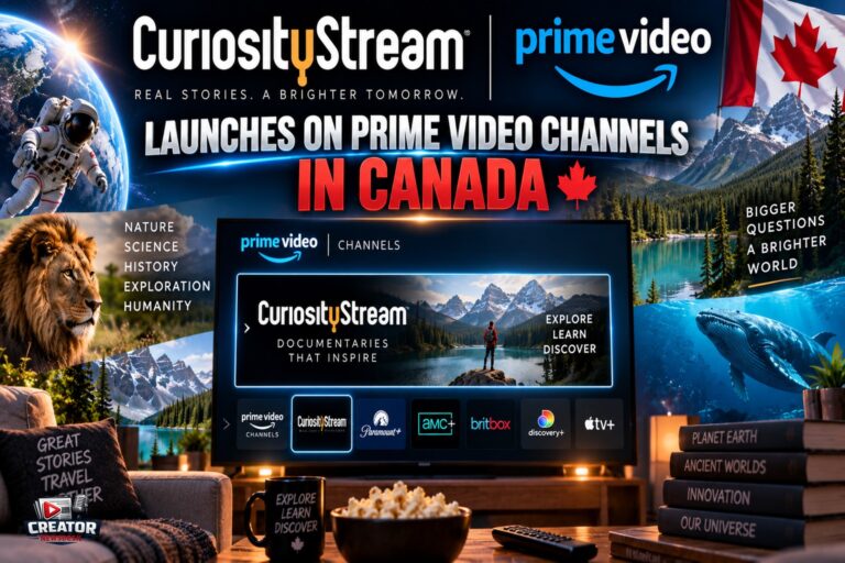 CuriosityStream Launches on Prime Video Channels in Canada