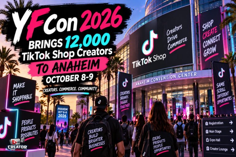 YFCon 2026 Brings 12,000 TikTok Shop Creators to Anaheim October 8-9