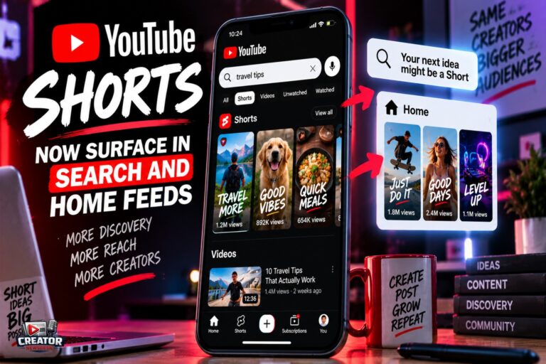 YouTube Shorts Now Surface in Search and Home Feeds