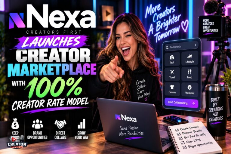 Nexa Launches Creator Marketplace With 100% Creator Rate Model