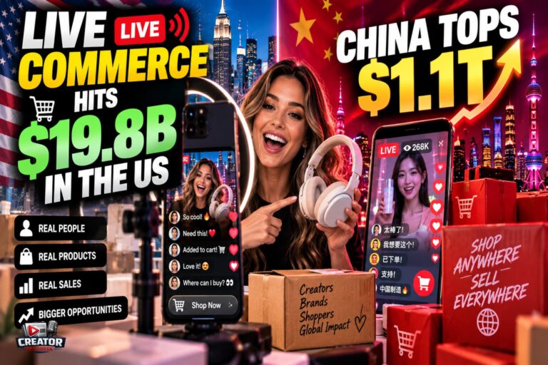 Live Commerce Hits $19.8B in the US as China Tops $1.1T