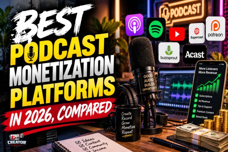 Best Podcast Monetization Platforms in 2026, Compared