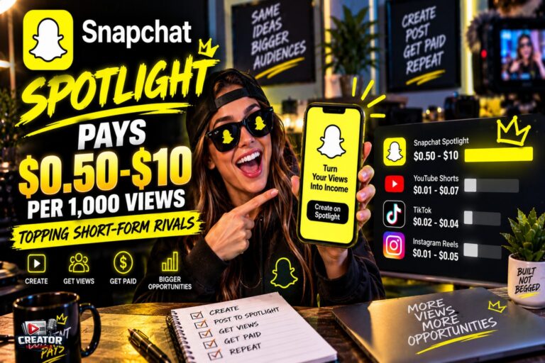 Snapchat Spotlight Pays $0.50-$10 per 1,000 Views, Topping Short-Form Rivals