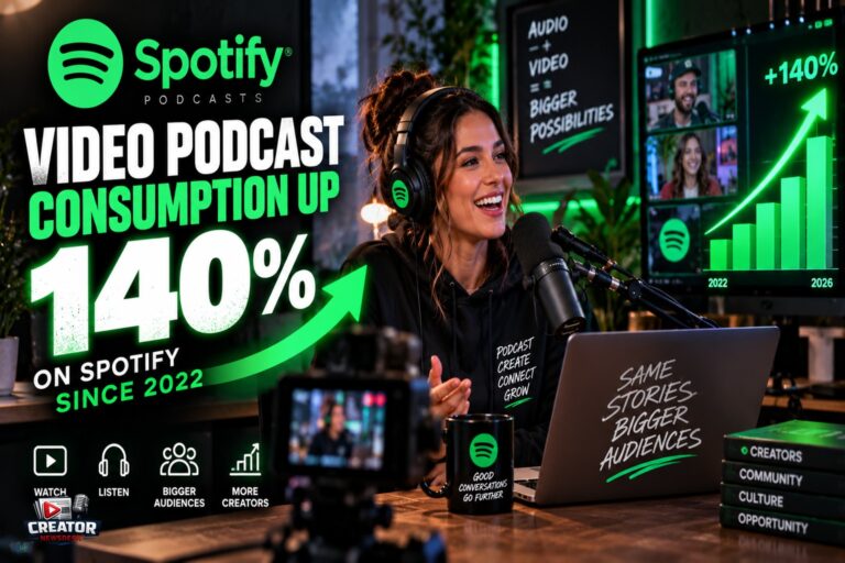Video Podcast Consumption Up 140% on Spotify Since 2022