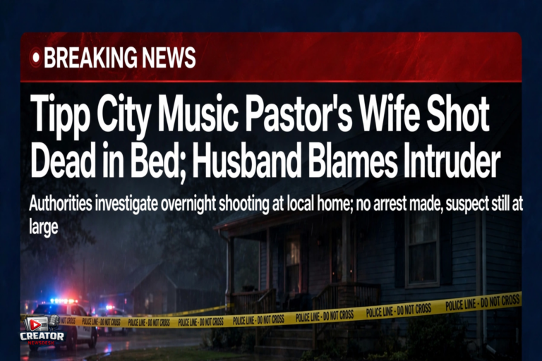Tipp City Music Pastor’s Wife Shot Dead in Bed; Husband Blames Intruder