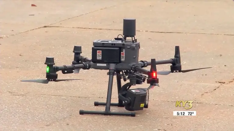 Missouri Fire Drone Captures 200-Acre Blaze Jumping River Line