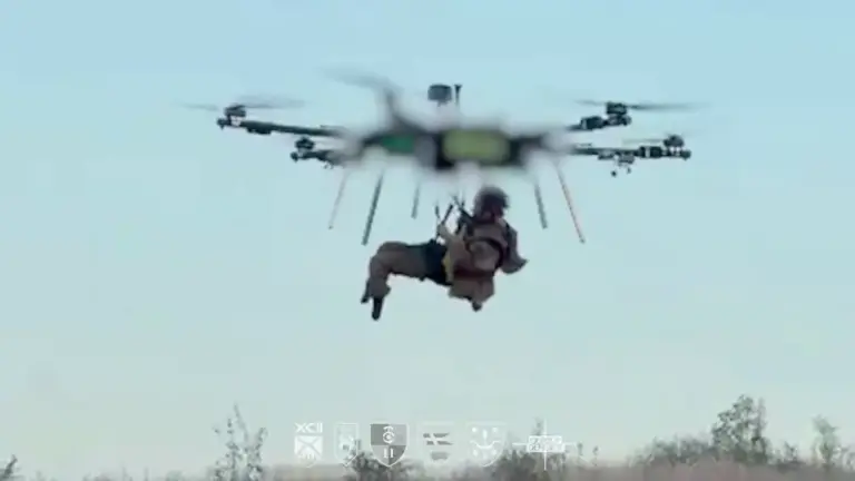 Ukraine Uses Bomber Drone to Rescue Wounded Soldier