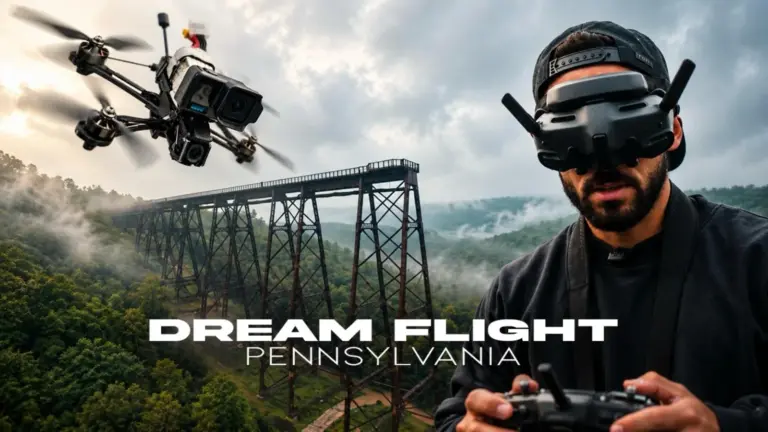 FPV Pilot Flies Kinzua Bridge Despite Drone Ban Claims