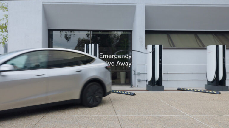 Tesla Launches Emergency Drive-Away Feature for Supercharger Safety