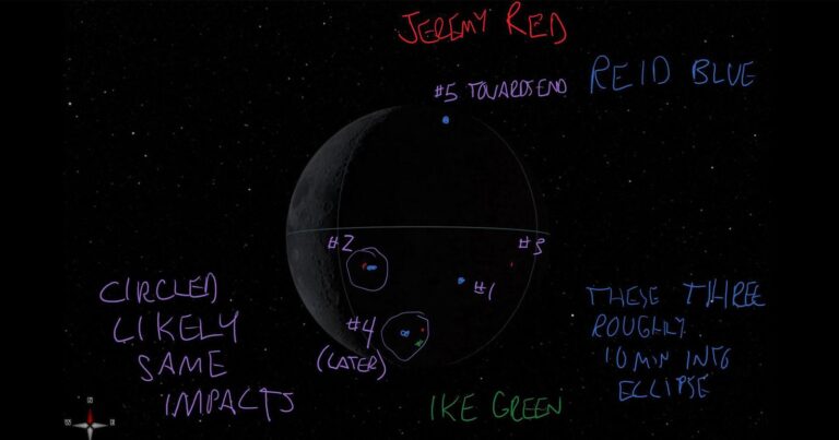 NASA Shares Artemis II Crew’s Handwritten Moon Meteor Notes