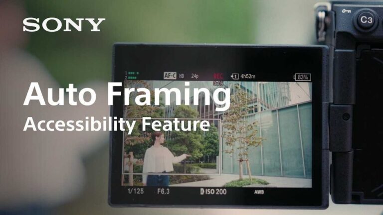 Sony Auto-Framing Helps Creators Focus on Content, Not Composition