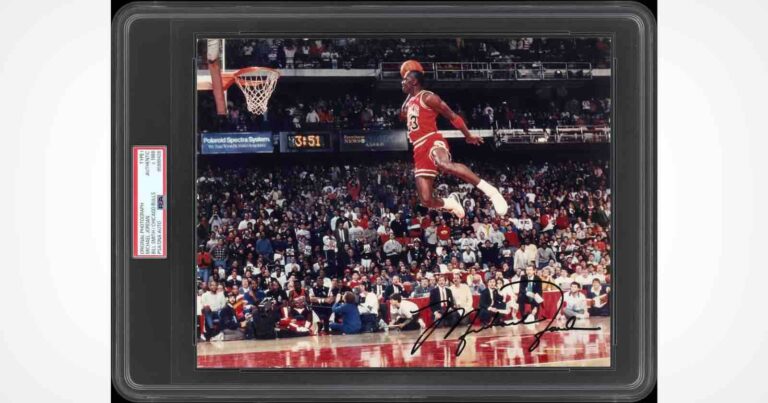 Rare Signed 1988 MJ Dunk Photo Heads to Auction Block