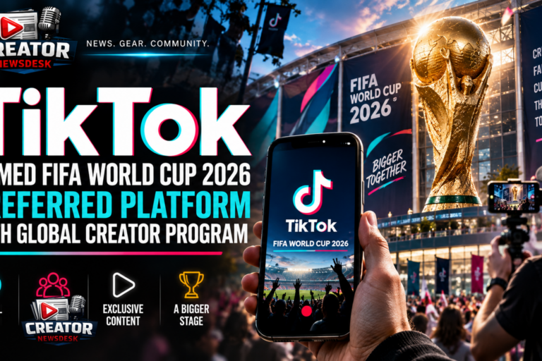 TikTok Named FIFA World Cup 2026 Preferred Platform With Global Creator Program