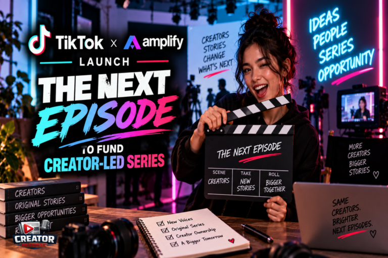 TikTok and Amplify Launch ‘The Next Episode’ to Fund Creator-Led Series