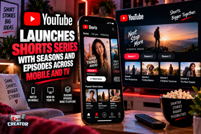 YouTube Launches Shorts Series With Seasons and Episodes Across Mobile and TV