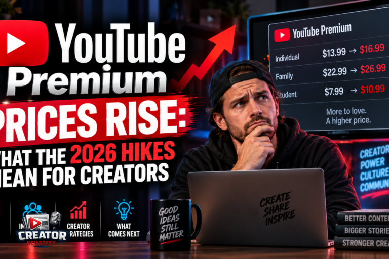 YouTube Premium Prices Rise: What the 2026 Hikes Mean for Creators