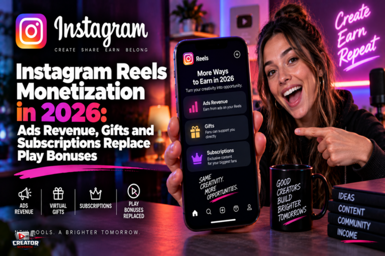 Instagram Reels Monetization in 2026: Ads Revenue, Gifts and Subscriptions Replace Play Bonuses