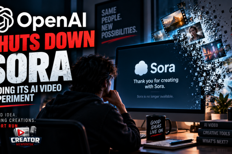 OpenAI Shuts Down Sora, Ending Its AI Video Experiment