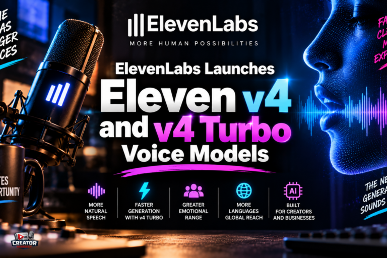 ElevenLabs Launches Eleven v4 and v4 Turbo Voice Models