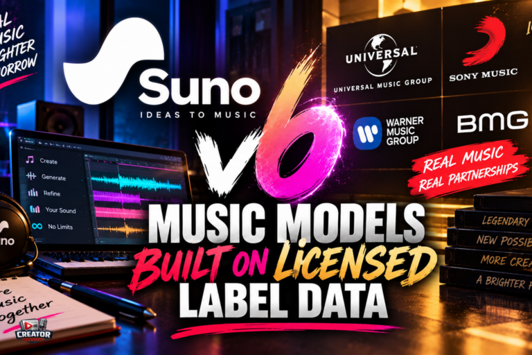 Suno Launches v6 Music Models Built on Licensed Label Data