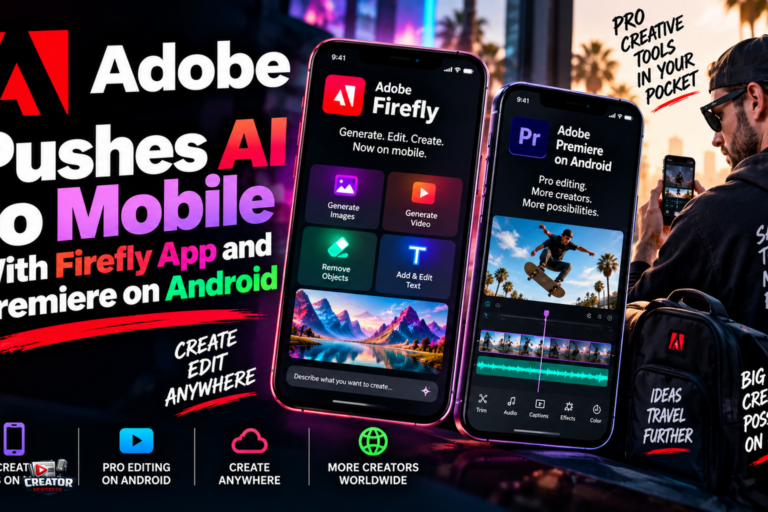 Adobe Pushes AI to Mobile With Firefly App and Premiere on Android