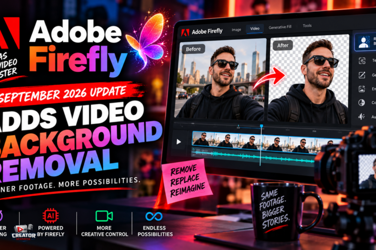 Adobe Firefly September 2026 Update Adds Video Background Removal