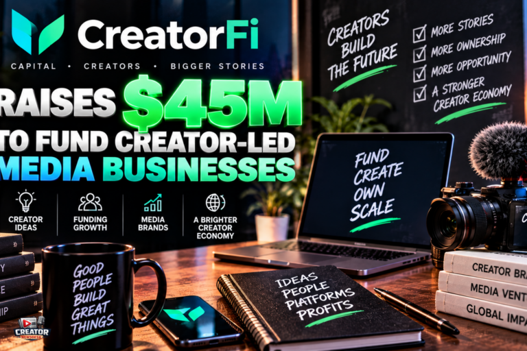 CreatorFi Raises $45M to Fund Creator-Led Media Businesses